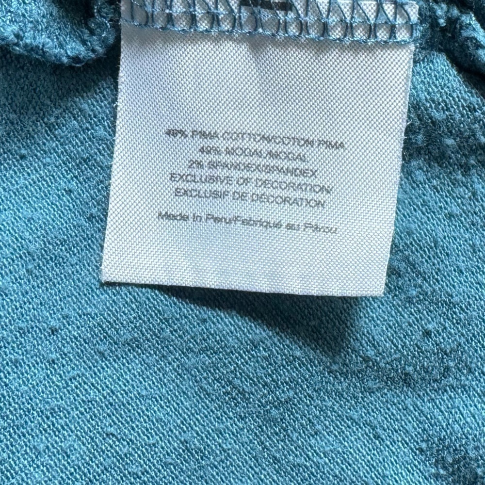 Tory Burch- ruffle lidia polo size xs- Pima cotton- button down- Blue - Picture 3 of 5